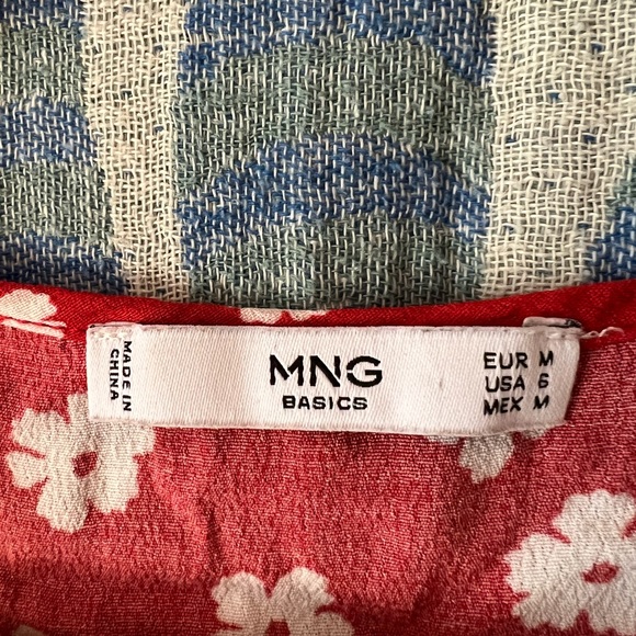 Mango red floral dress - Picture 4 of 4